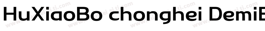HuXiaoBo chonghei DemiBold AlibabaP字体转换